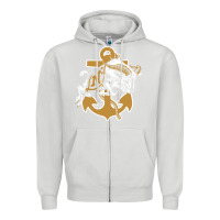 Dove Grey navy midshipmen Zipper Hoodie - linhVisuals