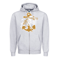 Heather Grey navy midshipmen Zipper Hoodie - linhVisuals