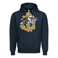 Navy navy midshipmen Zipper Hoodie - linhVisuals