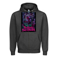 Charcoal Heather Black Dahlia Murder Zipper Hoodie - linhVisuals