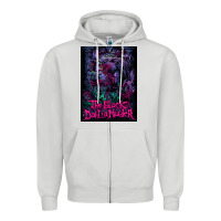 Dove Grey Black Dahlia Murder Zipper Hoodie - linhVisuals