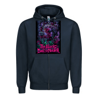 Navy Black Dahlia Murder Zipper Hoodie - linhVisuals