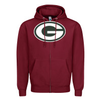 Burgundy gretna high school Zipper Hoodie - linhVisuals