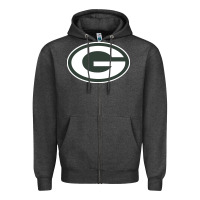 Charcoal Heather gretna high school Zipper Hoodie - linhVisuals
