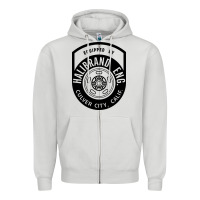 Dove Grey what goes up must come down Zipper Hoodie - linhVisuals