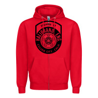 Red what goes up must come down Zipper Hoodie - linhVisuals