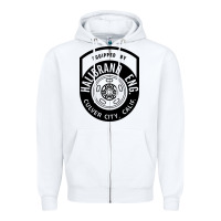 White what goes up must come down Zipper Hoodie - linhVisuals