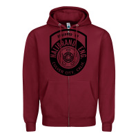 Burgundy what goes up must come down Zipper Hoodie - linhVisuals