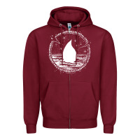 Burgundy magic  the gathering kaldheim islands symbol Zipper Hoodie - linhVisuals