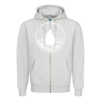 Dove Grey magic  the gathering kaldheim islands symbol Zipper Hoodie - linhVisuals