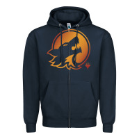 Navy magic the gathering hunt emblem Zipper Hoodie - linhVisuals