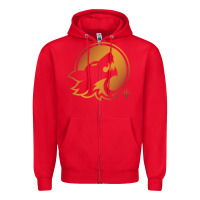 Red magic the gathering hunt emblem Zipper Hoodie - linhVisuals