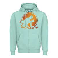 Seafoam magic the gathering hunt emblem Zipper Hoodie - linhVisuals