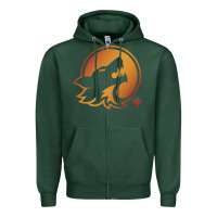 Sports Green magic the gathering hunt emblem Zipper Hoodie - linhVisuals