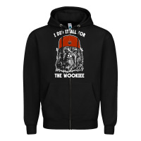 Black i did it all for the wookiee Zipper Hoodie - linhVisuals