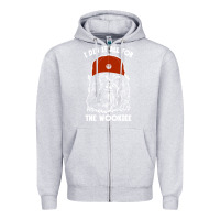 Heather Grey i did it all for the wookiee Zipper Hoodie - linhVisuals