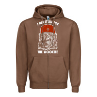 Chestnut i did it all for the wookiee Zipper Hoodie - linhVisuals