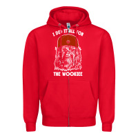 Red i did it all for the wookiee Zipper Hoodie - linhVisuals
