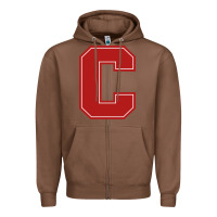 Chestnut cornell big red Zipper Hoodie - linhVisuals
