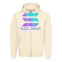 Sandshell solana cryptocurrency solana Zipper Hoodie - linhVisuals