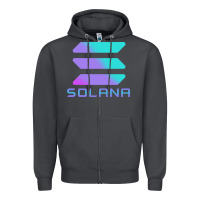 Smoke solana cryptocurrency solana Zipper Hoodie - linhVisuals