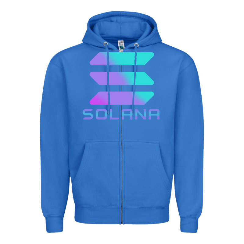 Solana Cryptocurrency Solana Zipper Hoodie by linhVisuals | Teevron