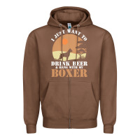 Chestnut boxer beer dog lover t  shirt boxer beer dog lover t  shirt Zipper Hoodie - linhVisuals