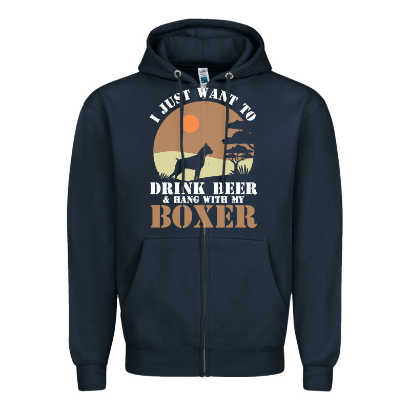 Boxer Beer Dog Lover T  Shirt Boxer Beer Dog Lover T  Shirt Zipper Hoodie by linhVisuals | Teevron