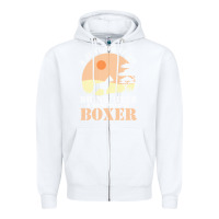 White boxer beer dog lover t  shirt boxer beer dog lover t  shirt Zipper Hoodie - linhVisuals