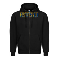 Black etsu buccaneers Zipper Hoodie - linhVisuals