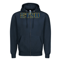 Navy etsu buccaneers Zipper Hoodie - linhVisuals