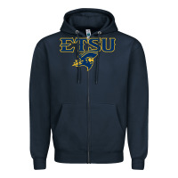 Navy etsu buccaneers Zipper Hoodie - linhVisuals