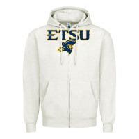 Oatmeal Heather etsu buccaneers Zipper Hoodie - linhVisuals