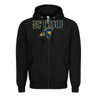 Black etsu buccaneers Zipper Hoodie - linhVisuals
