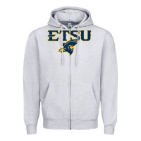 Heather Grey etsu buccaneers Zipper Hoodie - linhVisuals