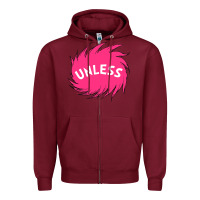 Burgundy unless   lorax Zipper Hoodie - linhVisuals