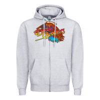 Heather Grey The Doobie Brothers Zipper Hoodie - linhVisuals
