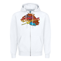 White The Doobie Brothers Zipper Hoodie - linhVisuals