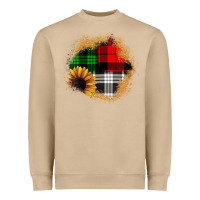 Mushroom sunflower christmas patch3 Heavyweight Sweatshirt - JahusDesignShop