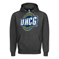 Charcoal Heather unc greensboro spartans Zipper Hoodie - linhVisuals