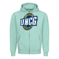 Seafoam unc greensboro spartans Zipper Hoodie - linhVisuals