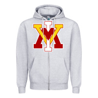 Heather Grey vmi keydets Zipper Hoodie - linhVisuals