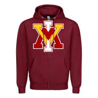Burgundy vmi keydets Zipper Hoodie - linhVisuals