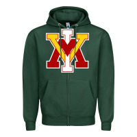Sports Green vmi keydets Zipper Hoodie - linhVisuals