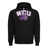 Black western carolina catamounts Zipper Hoodie - linhVisuals