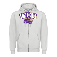 Dove Grey western carolina catamounts Zipper Hoodie - linhVisuals