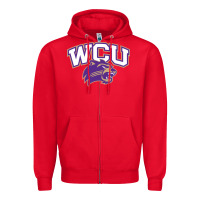 Red western carolina catamounts Zipper Hoodie - linhVisuals