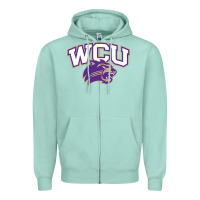 Seafoam western carolina catamounts Zipper Hoodie - linhVisuals