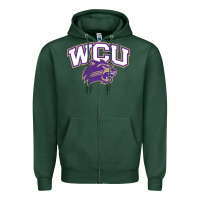 Sports Green western carolina catamounts Zipper Hoodie - linhVisuals