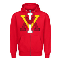 Red vmi keydets Zipper Hoodie - linhVisuals